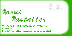 noemi mastaller business card